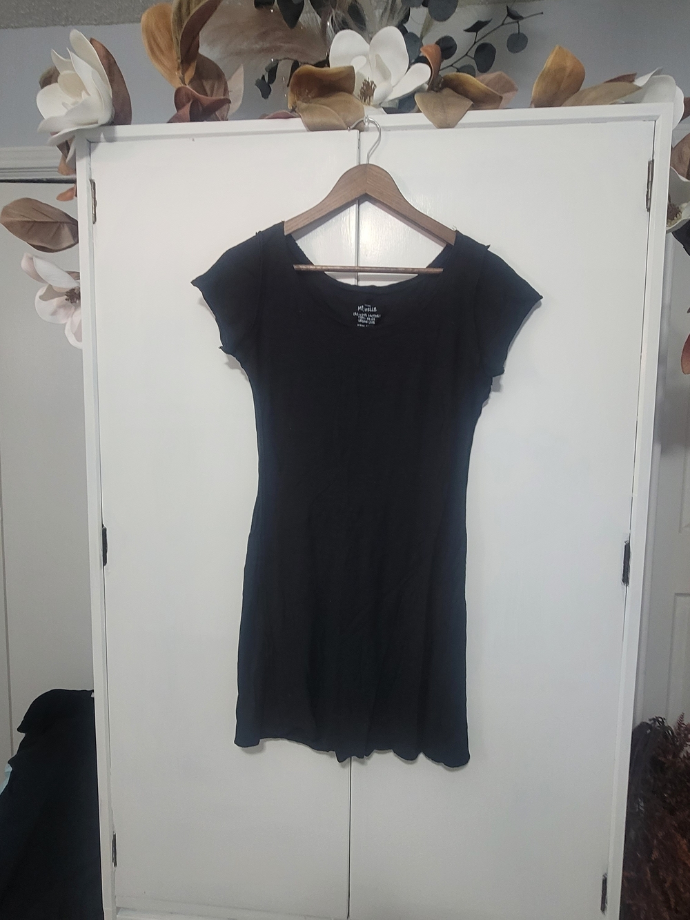 Michele Black Short Sleeve Knit Tunic